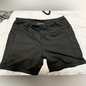 Lazalam Black Athletic Shorts bike workout yoga comfy XL